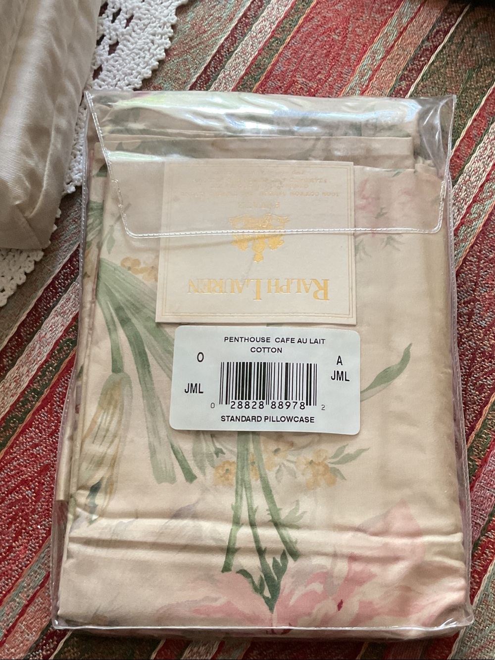 Ralph Lauren Estate standard / Queen pillowcase 2 pack penthouse cafe au lait